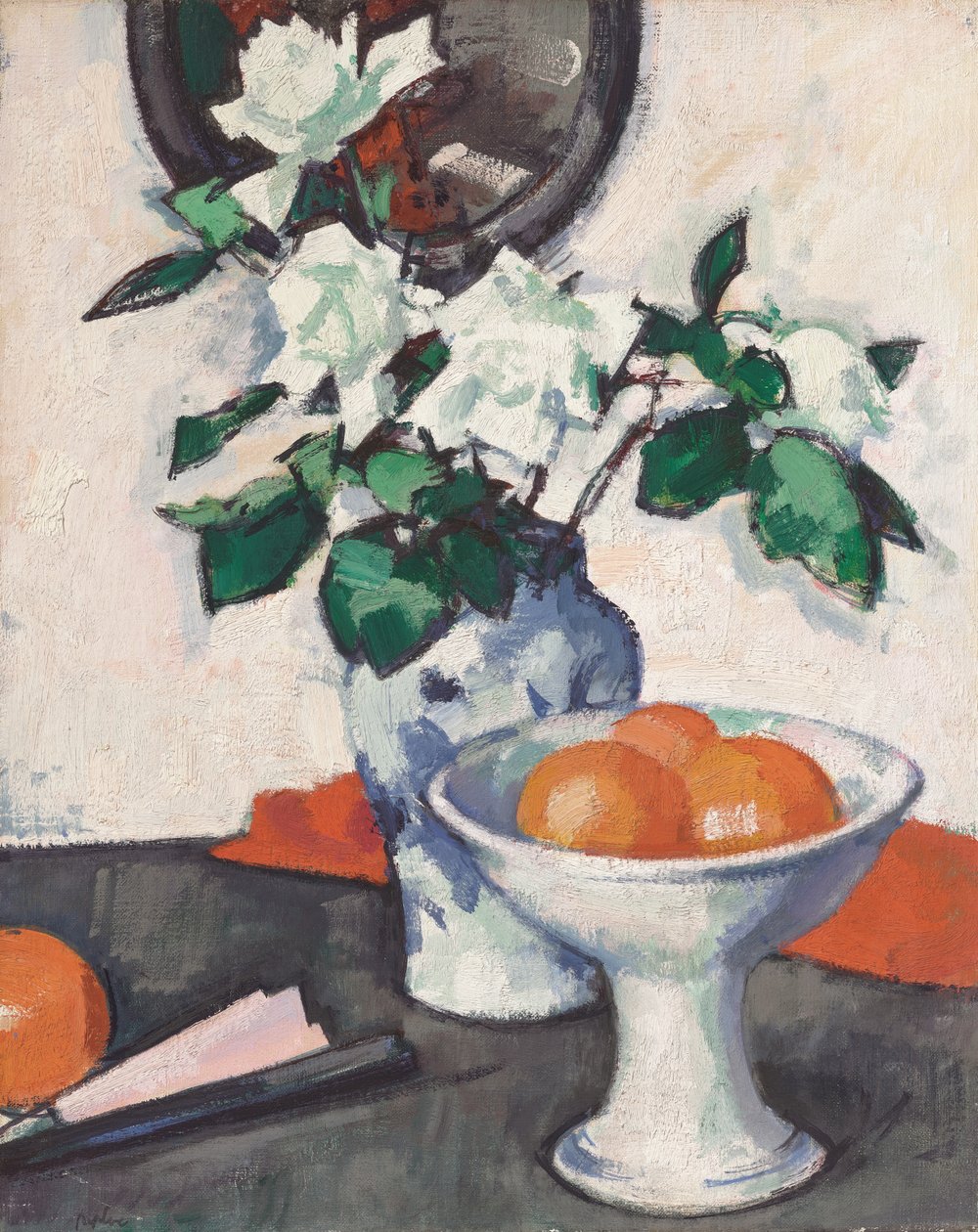 Witte Rozen, ca. 1924 door Samuel John Peploe