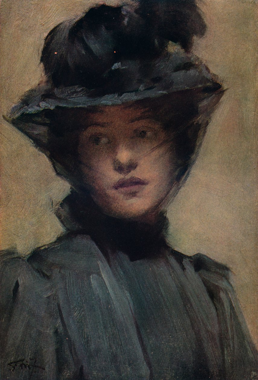 De zwarte sluier, 19e eeuw door Samuel Melton Fisher
