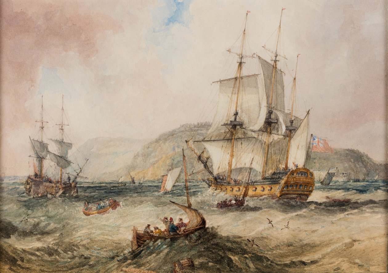 Zeegezicht door Samuel Owen