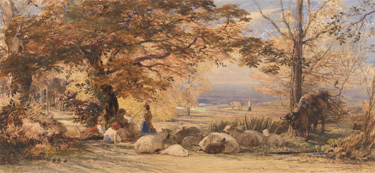 Rustieke tevredenheid door Samuel Palmer