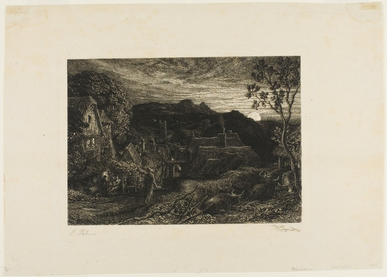 De klokkenman door Samuel Palmer