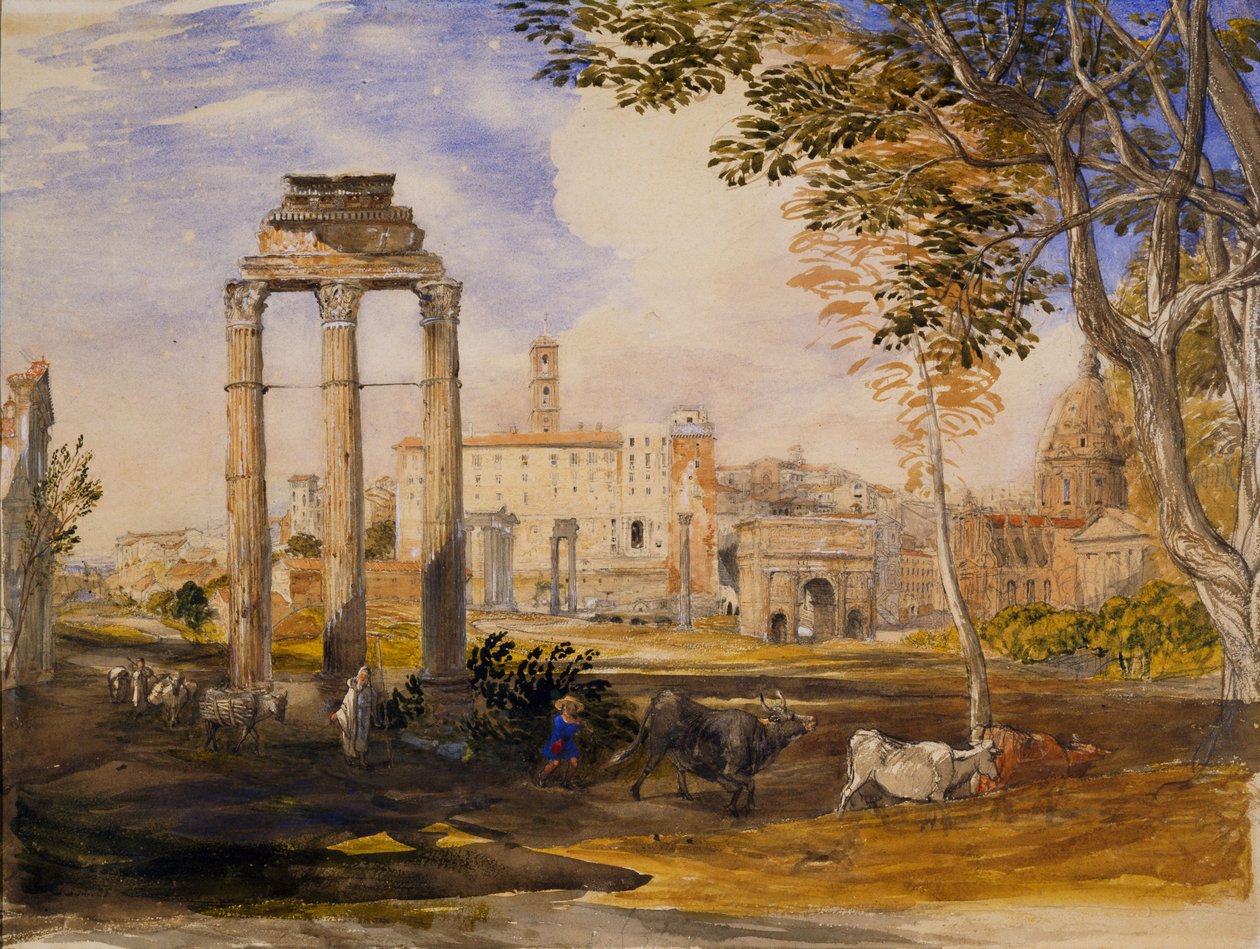 Het Forum, Rome door Samuel Palmer