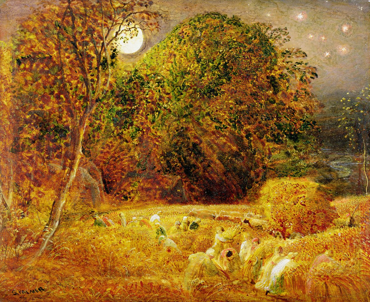 De Oogstmaan door Samuel Palmer