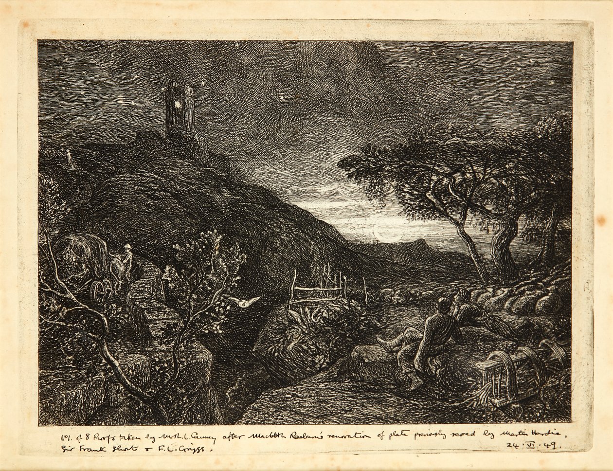 De eenzame toren door Samuel Palmer