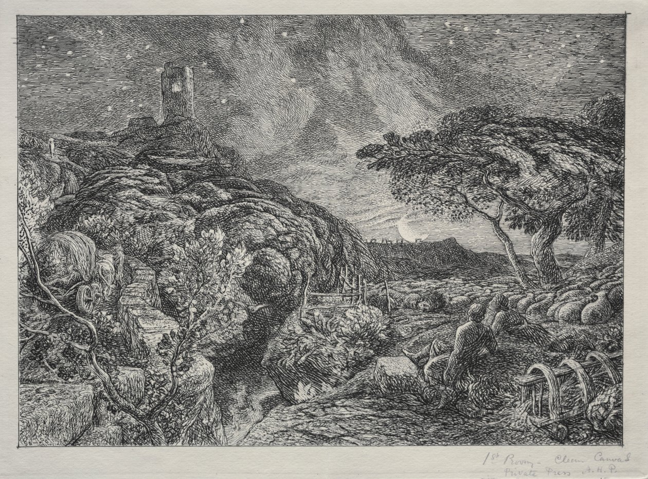 De eenzame toren door Samuel Palmer