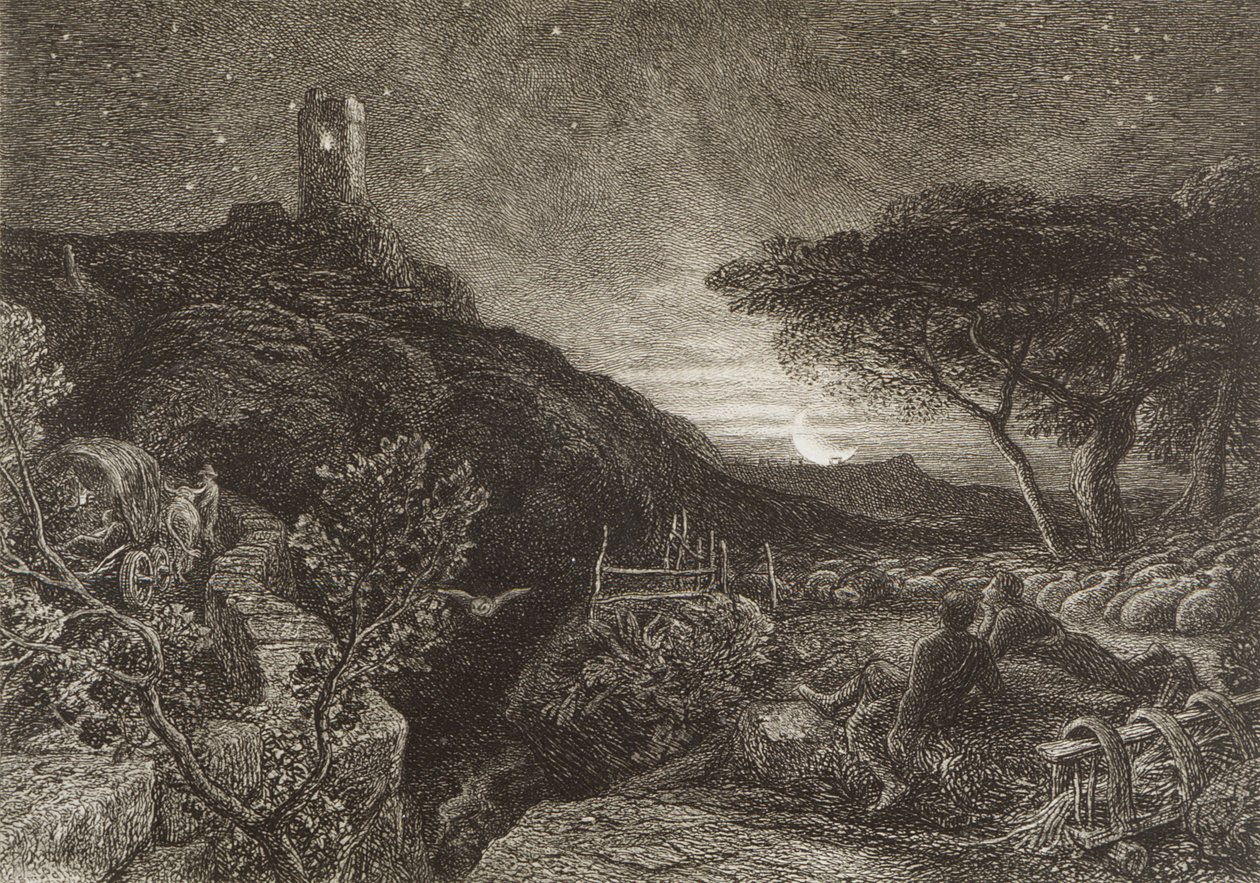 De Eenzame Toren, 1879 door Samuel Palmer
