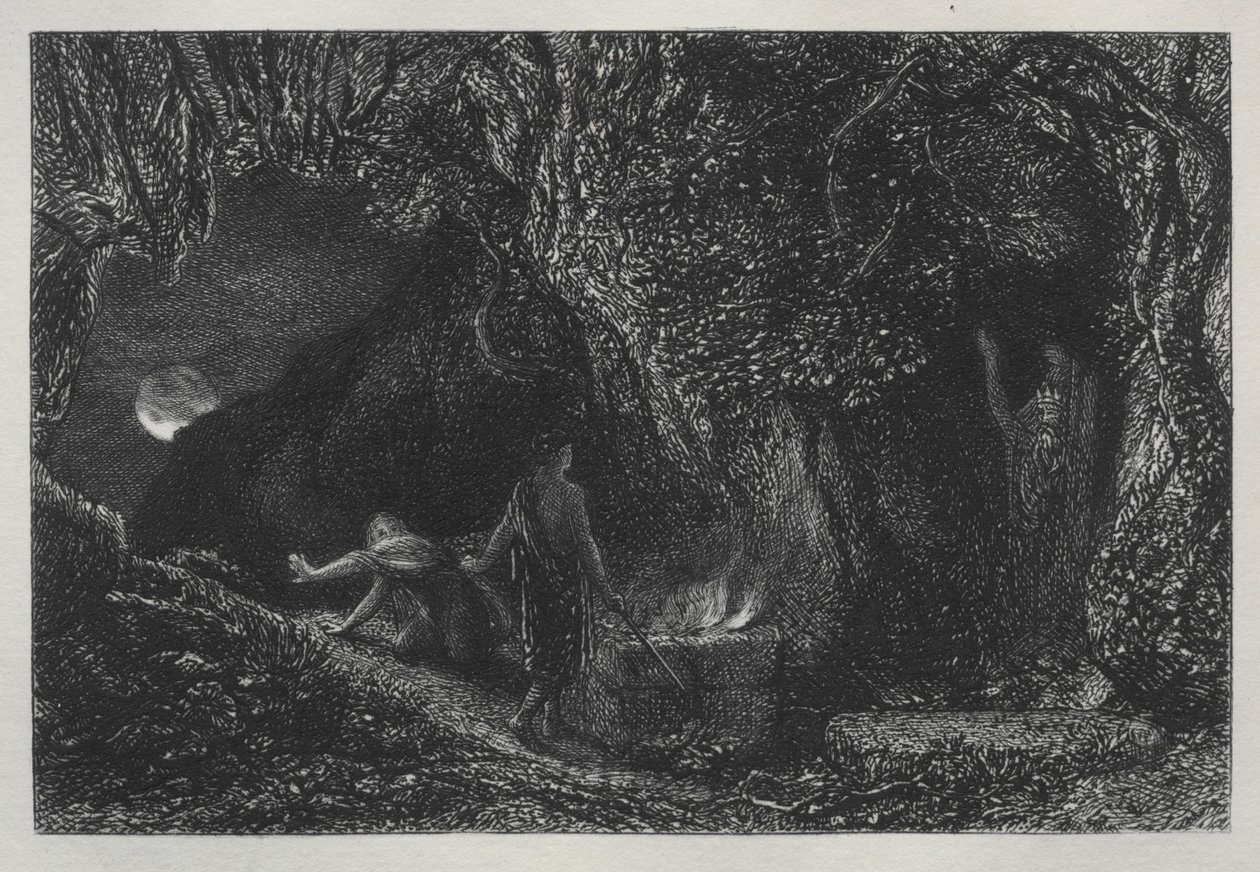 Het graf, 1883 door Samuel Palmer
