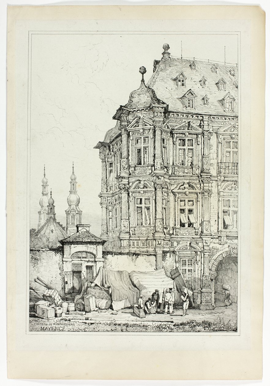 Kasteel van Martinsbourg, Mainz door Samuel Prout