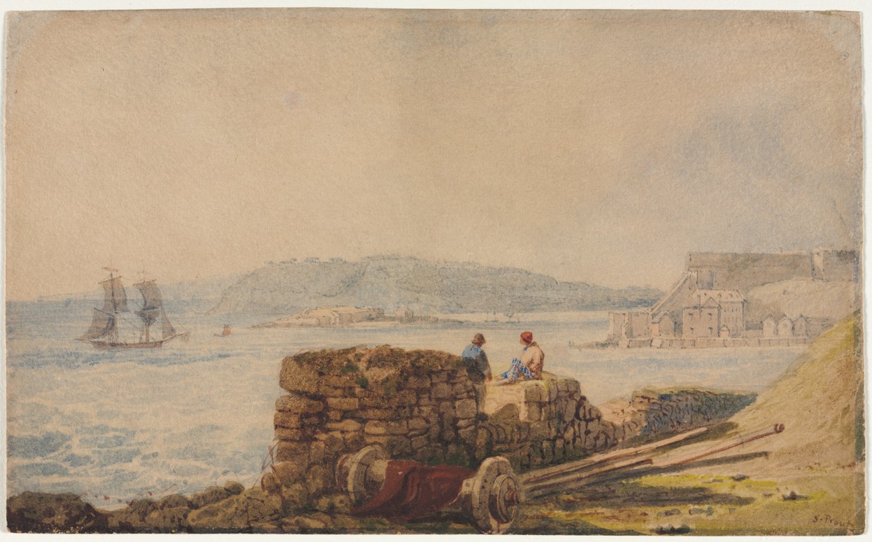 Drakes Island, Plymouth door Samuel Prout