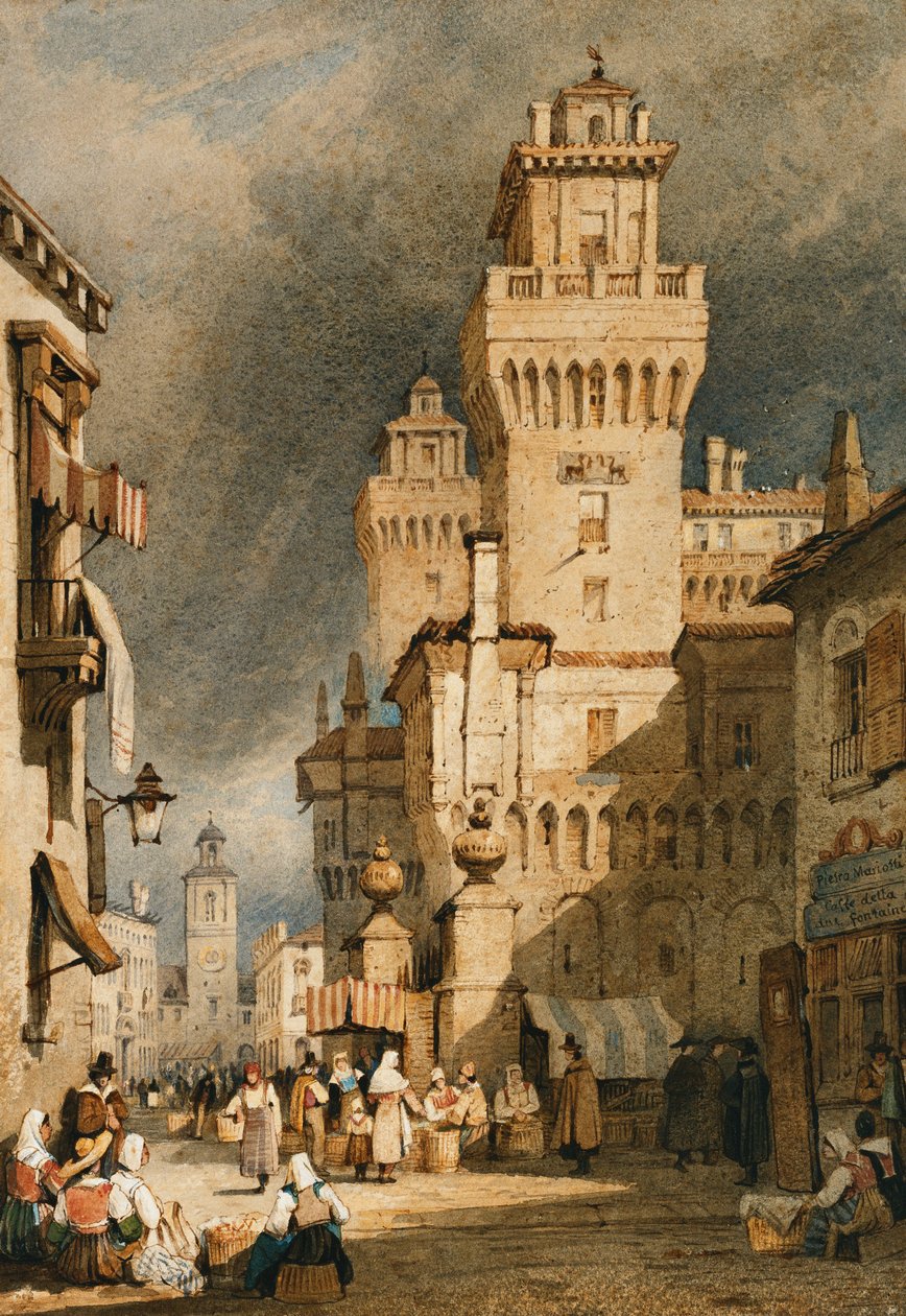 Ferrara, Italië door Samuel Prout