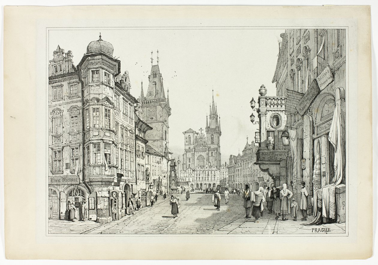 Praag door Samuel Prout