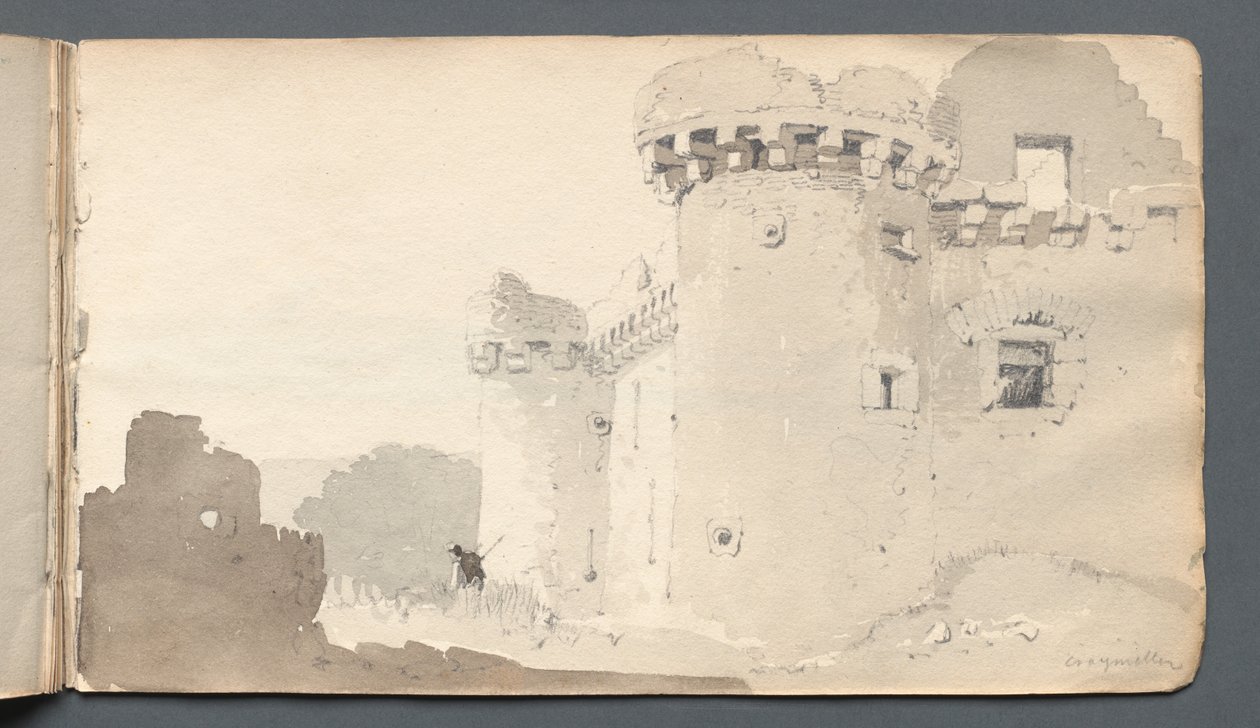 Schetsboek: "Vervallen kasteel" door Samuel Prout