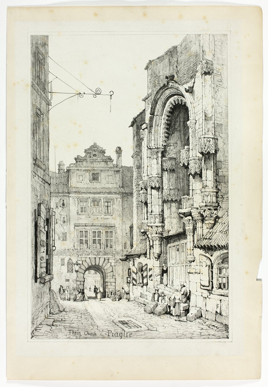 Thein Kerk, Praag door Samuel Prout