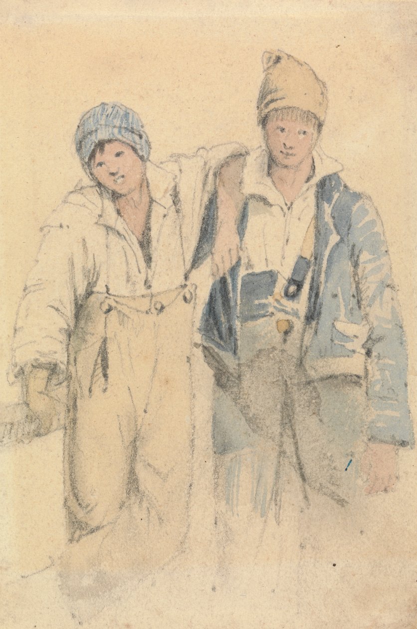 Twee Jongens door Samuel Prout