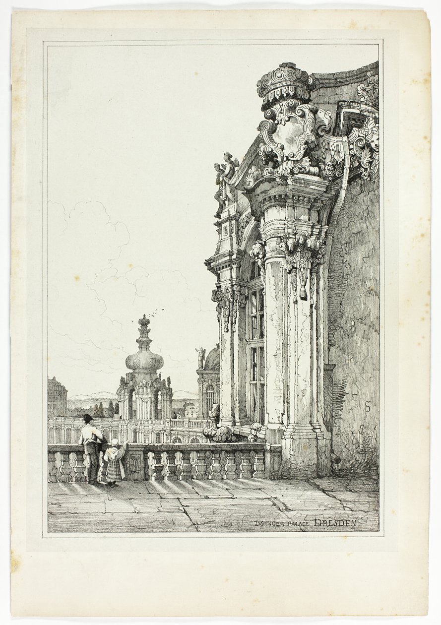Zwinger Paleis, Dresden door Samuel Prout