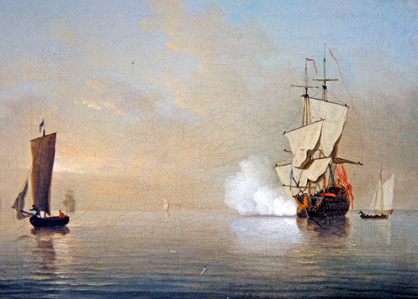 Het Ochtendkanon door Samuel Scott