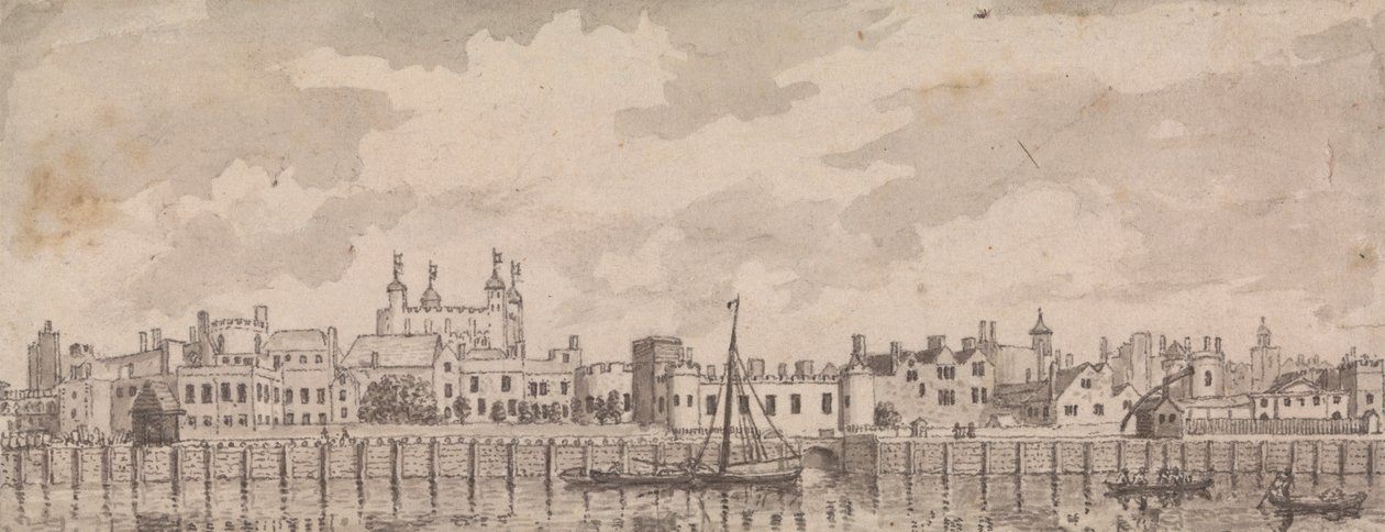 De Tower of London door Samuel Wale