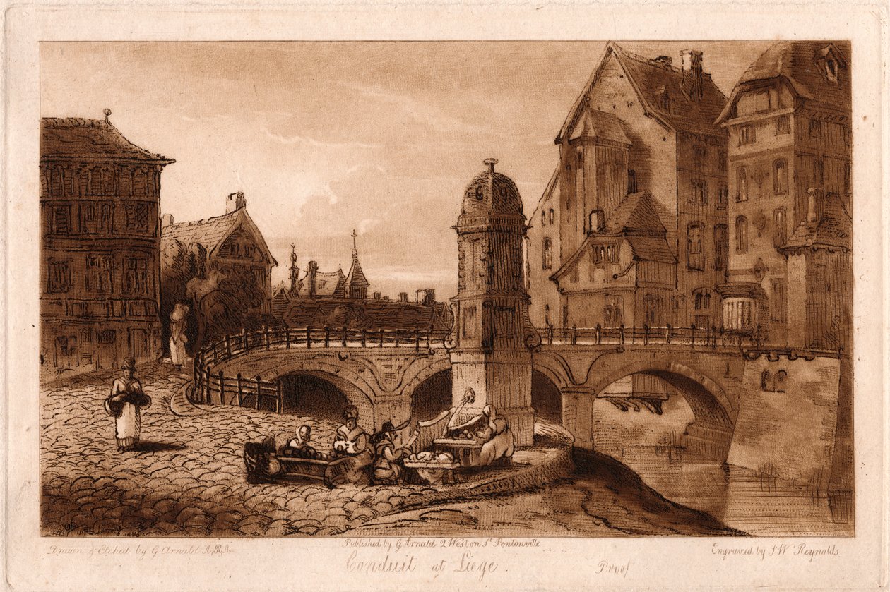 Waterleiding bij Luik door Samuel William Reynolds