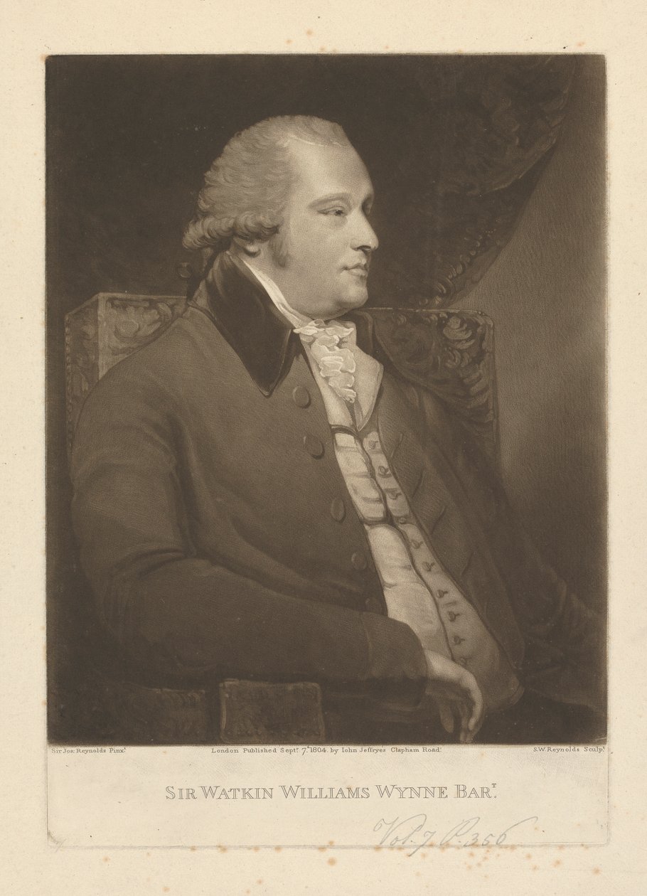 Sir Watkin Williams-Wynn, 4e Baronet Wynn door Samuel William Reynolds