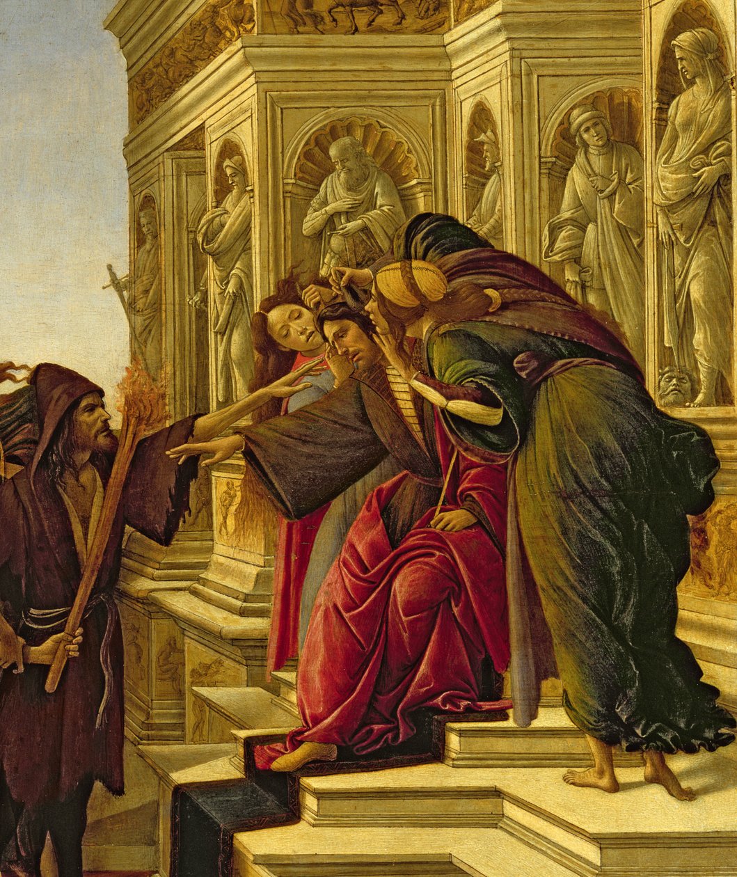 Calumnie van Apelles, 1497-98 (detail) door Sandro Botticelli