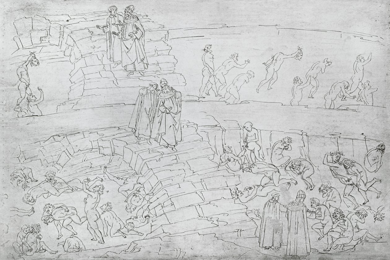 Dante en Virgil (70-19 v.Chr.) uit 