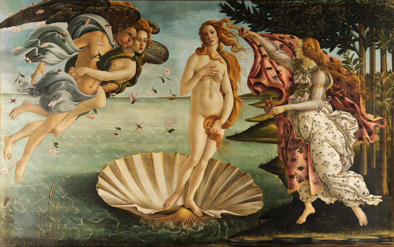 De geboorte van Venus (bewerkt) door Sandro Botticelli