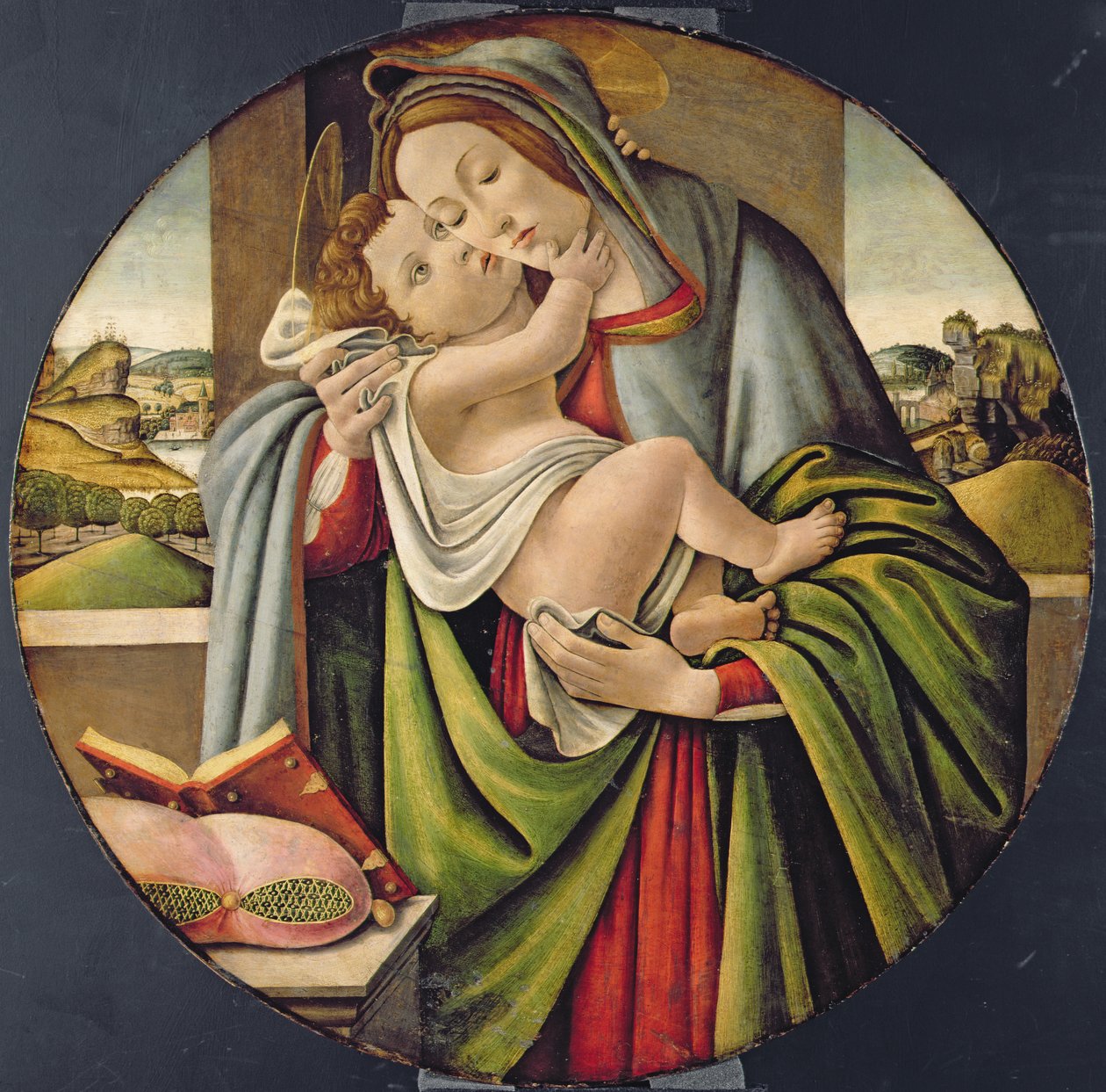 Madonna en Kind door Sandro Botticelli