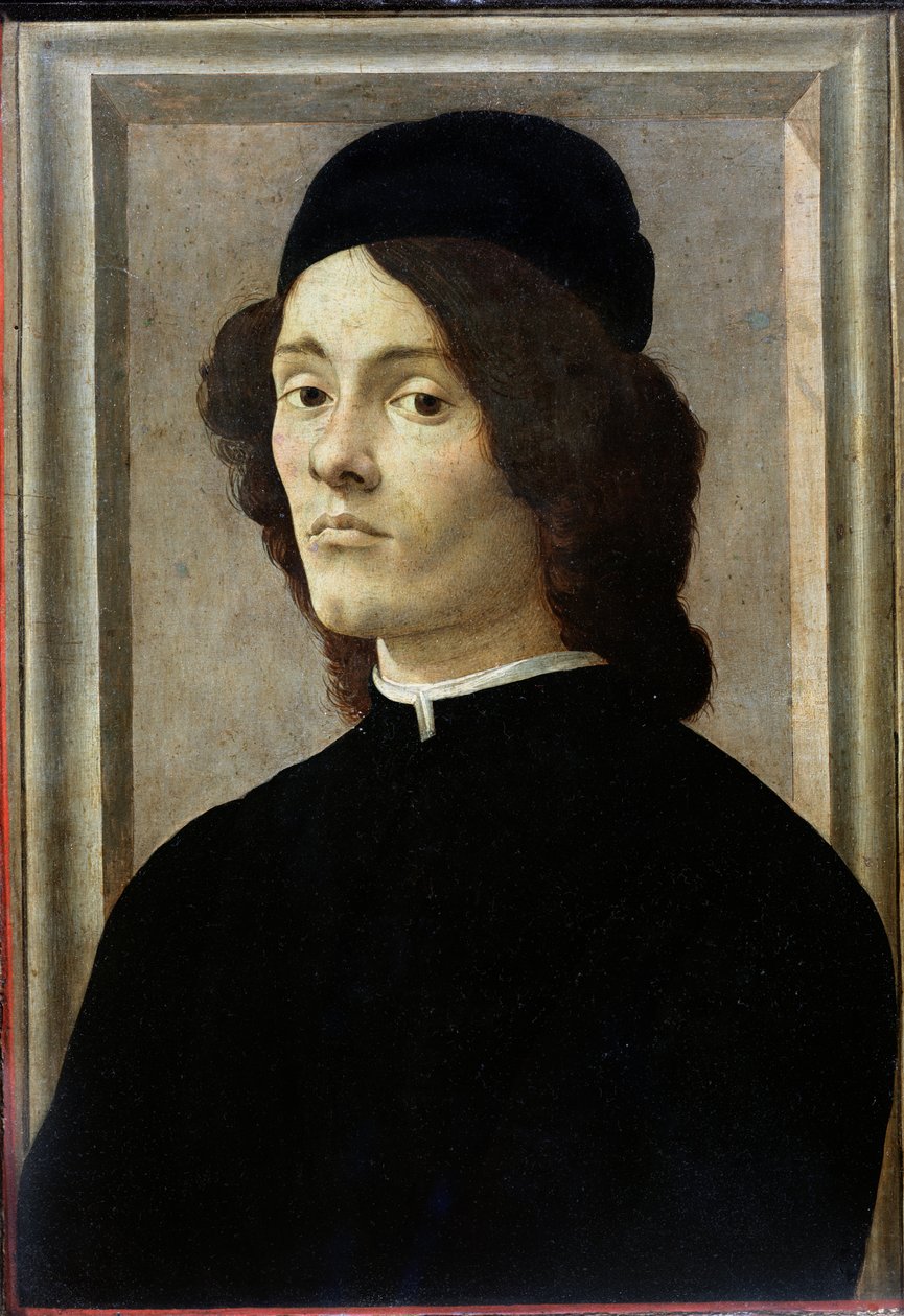 Portret van een man door Sandro Botticelli