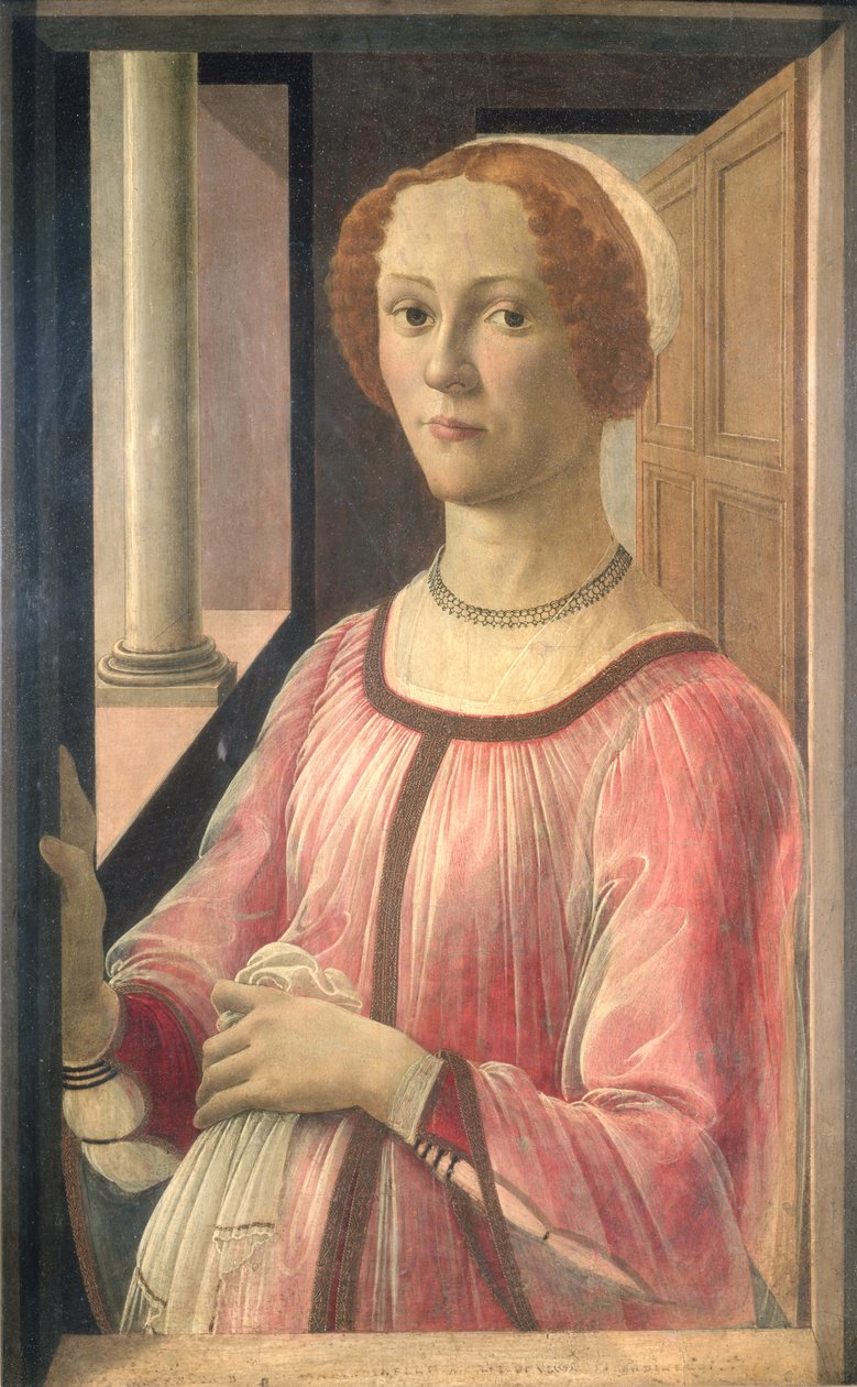 Smeralda Bandinelli, grootmoeder van de beeldhouwer Baccio Bandinelli, ca. 1471 door Sandro Botticelli