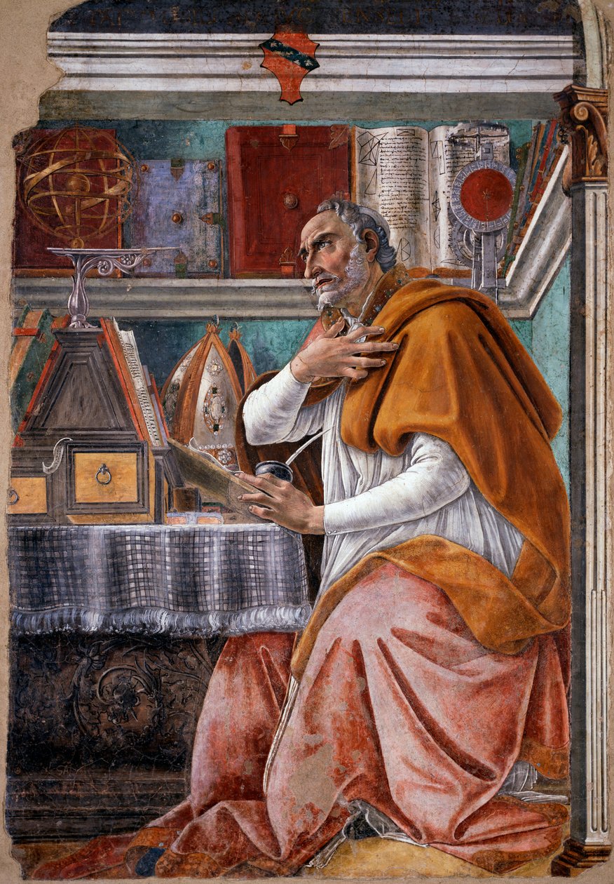 Sint Augustinus door Sandro Botticelli