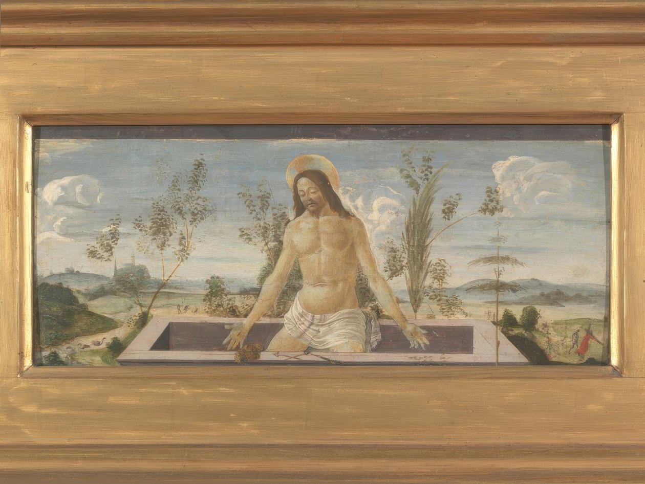 Christus in het graf door Sandro Botticelli