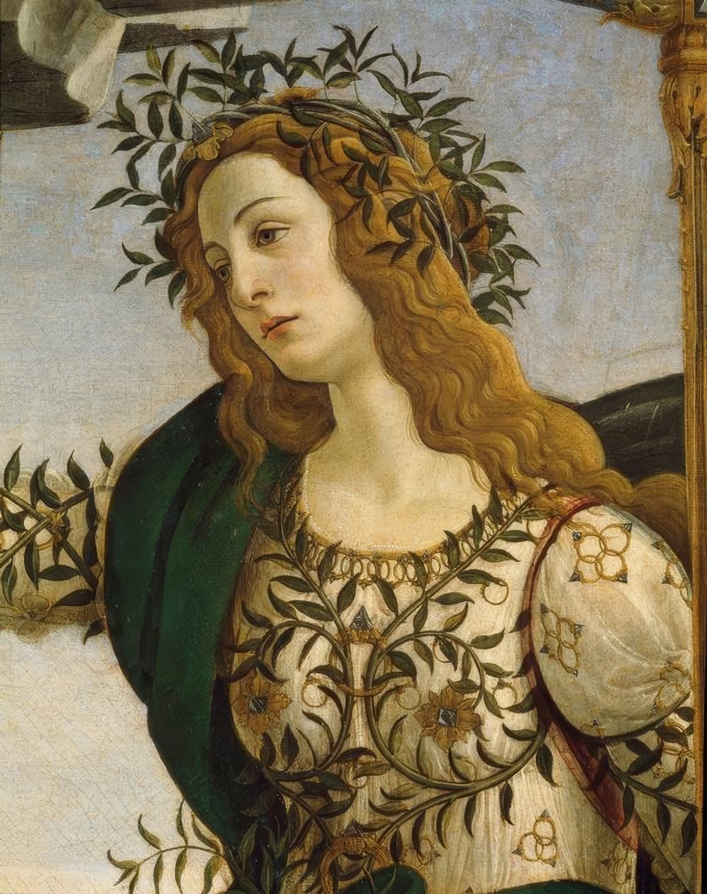 Minerva temt de centaur door Sandro Botticelli