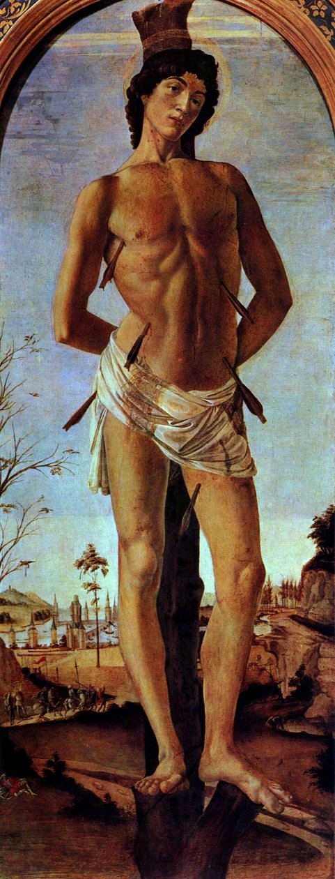 Sint Sebastiaan door Sandro Botticelli