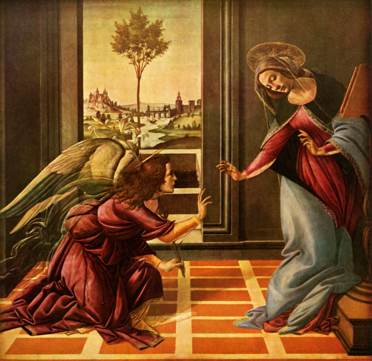 De Cestello Aankondiging, 1489, 1937 door Sandro Botticelli