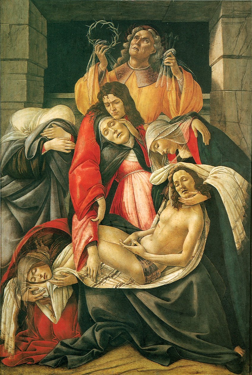 De klaagzang over de dode Christus door Sandro Botticelli
