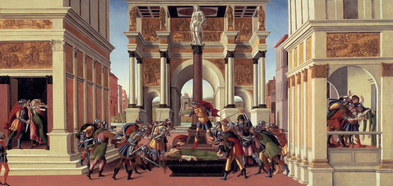 Het verhaal van Lucretia door Sandro Botticelli