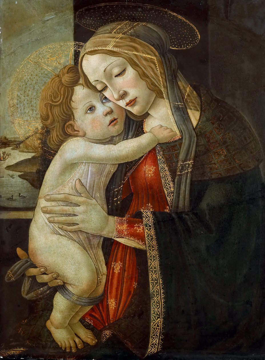 De Maagd en het Kind, c. 1500 door Sandro Botticelli