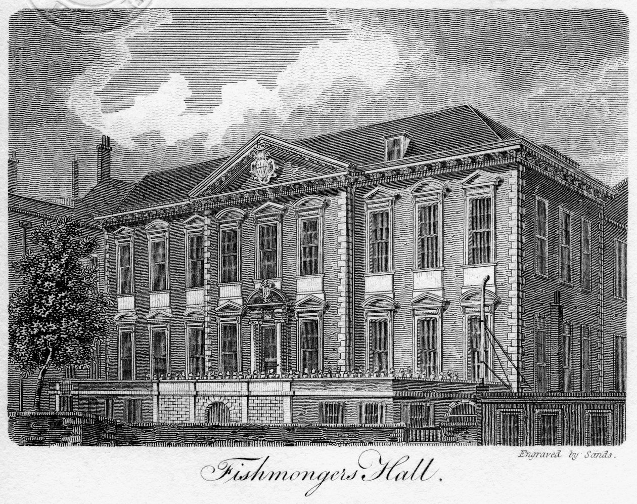 Fishmongers Hall, City of London, 1811 door Sands