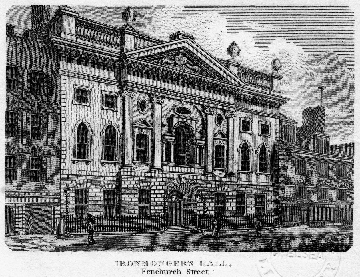 Ironmongers Hall, Fenchurch Street, City of London, 1812 door Sands