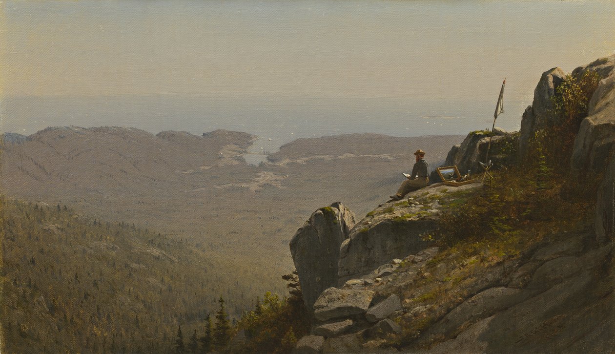 De Kunstenaar Schetst op Mount Desert, Maine, 1864-5 door Sanford Robinson Gifford