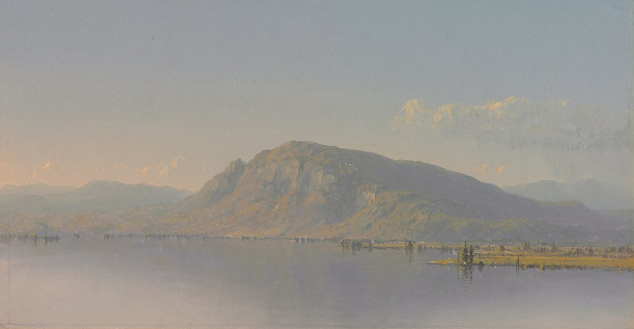 Op de Hudson-rivier door Sanford Robinson Gifford