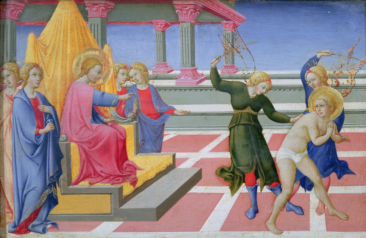 De Droom van St. Hiëronymus, 1444 door Sano di Pietro