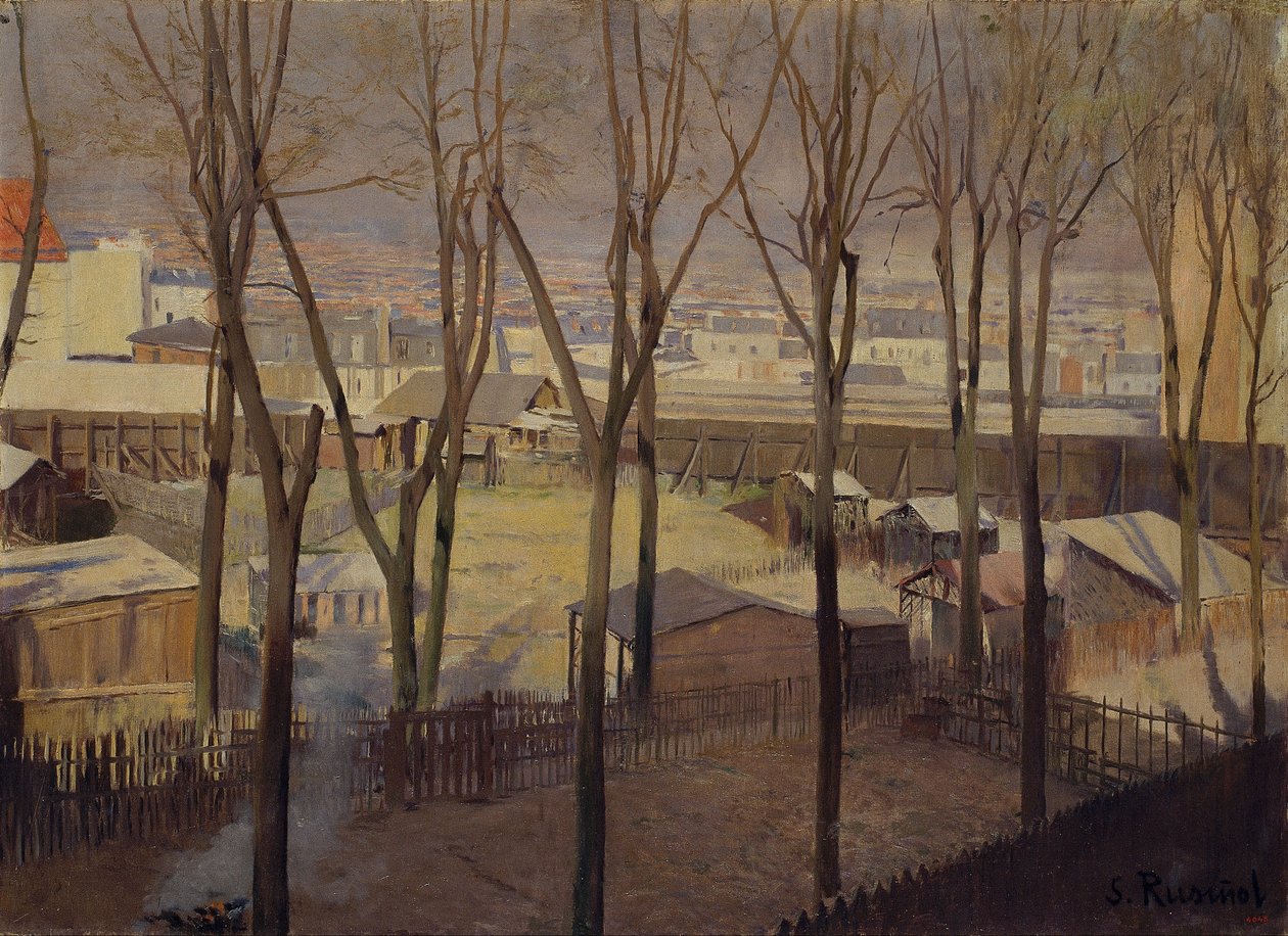 La Butte door Santiago Rusiñol
