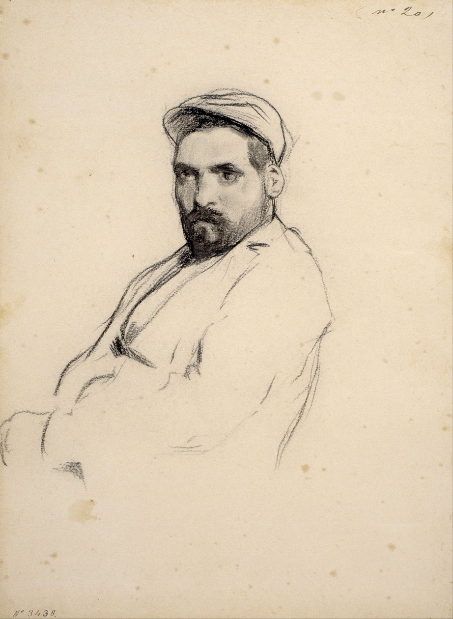 Portret van een man door Santiago Rusiñol