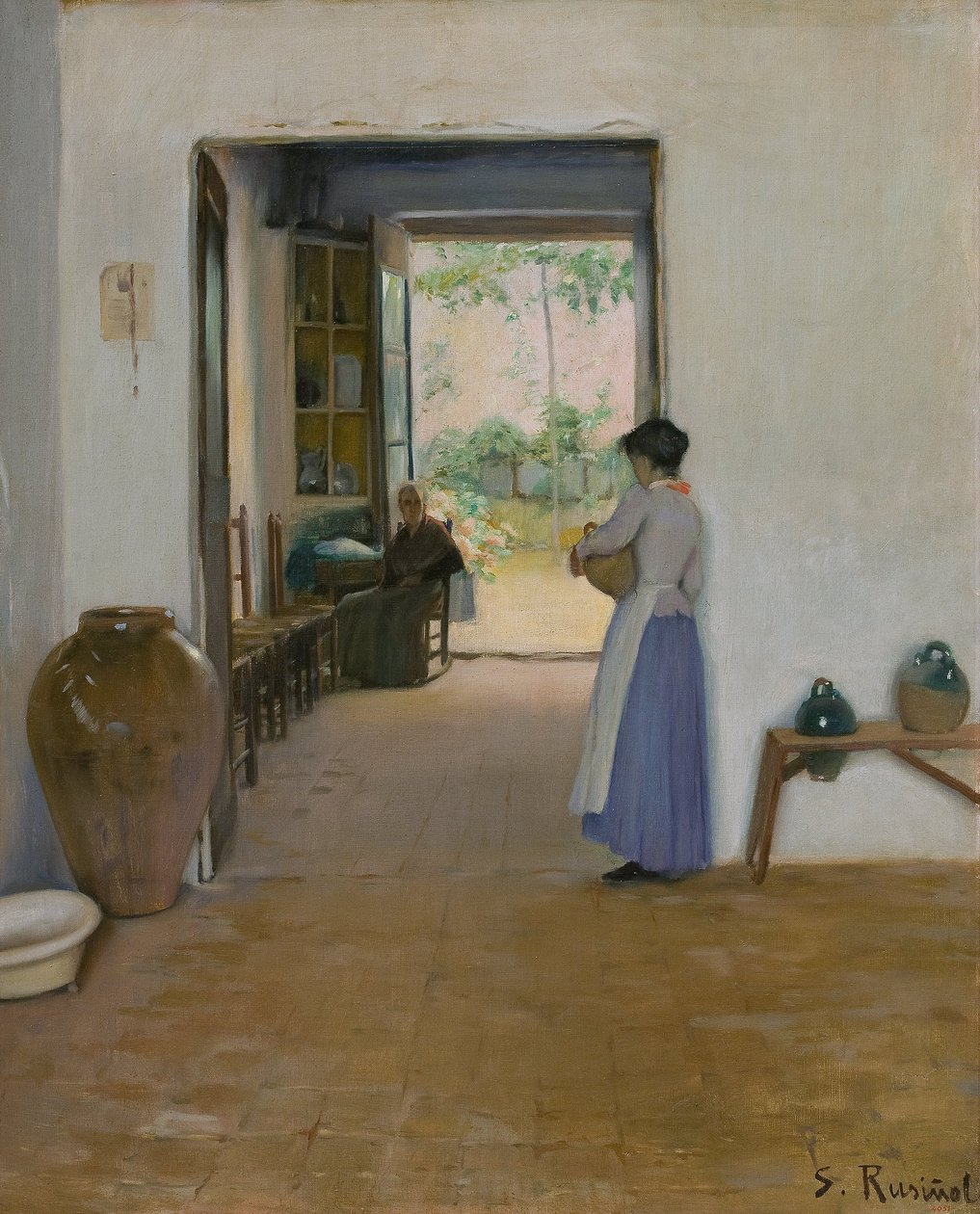 Sitges interieur door Santiago Rusiñol
