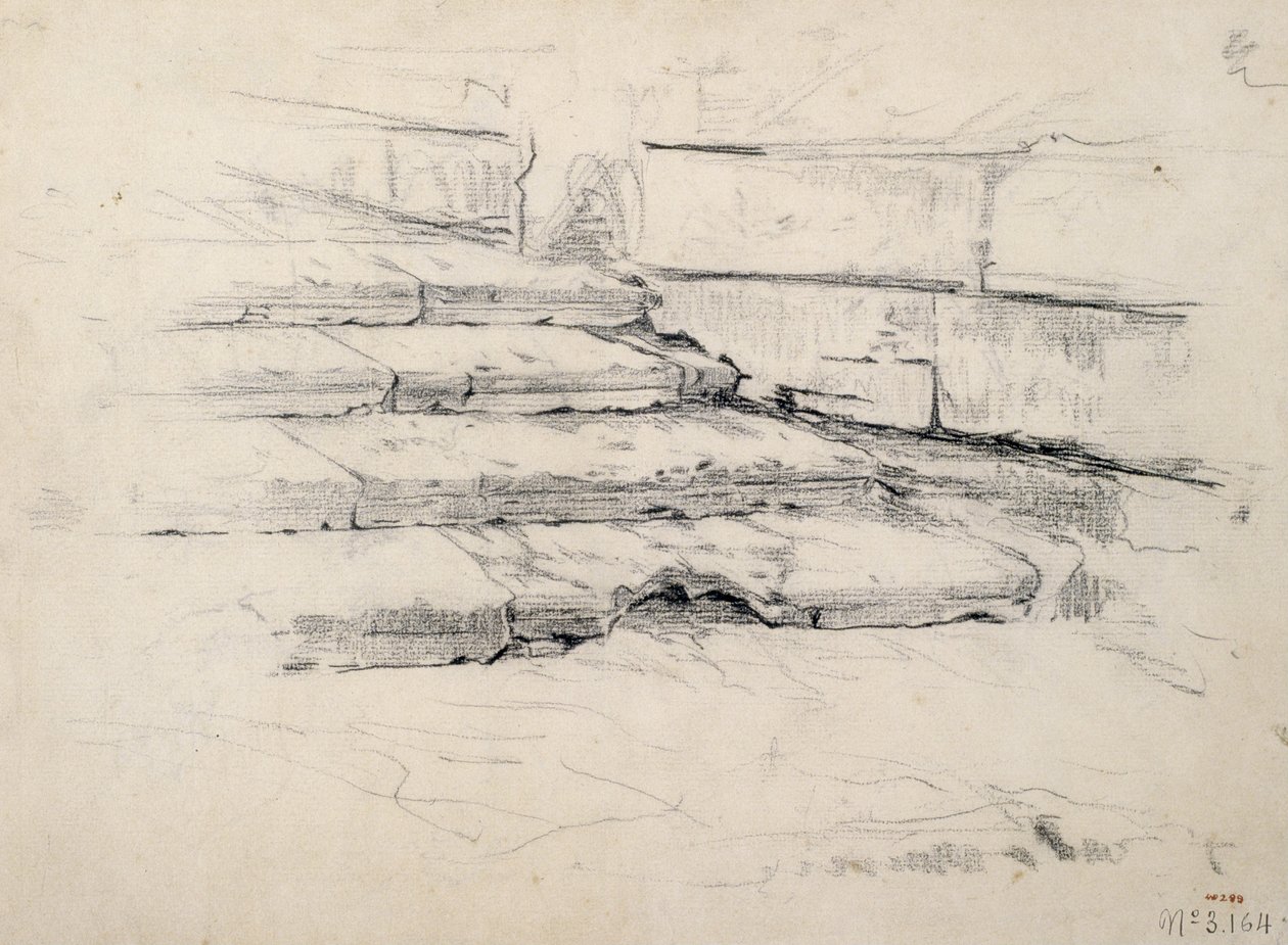 Studie van trappen door Santiago Rusiñol