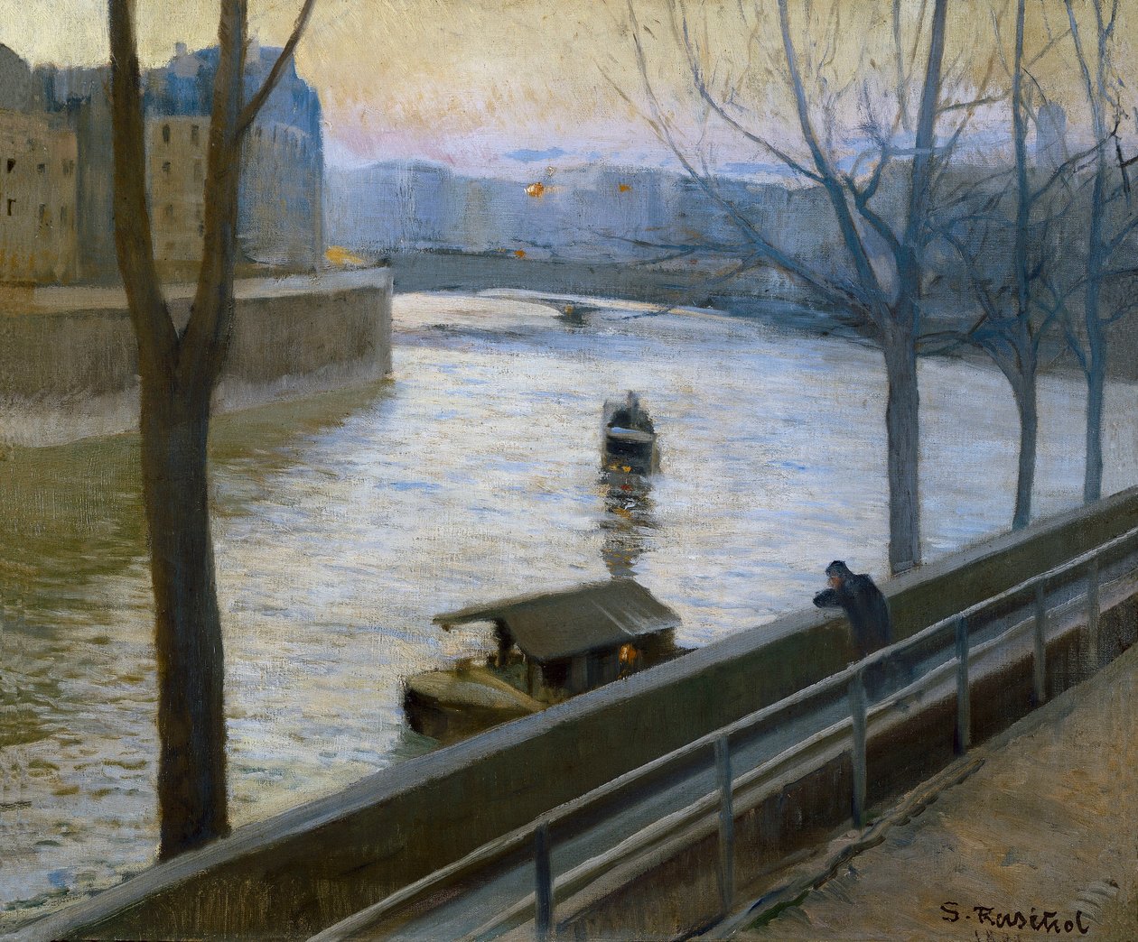 Ile de Saint Louis door Santiago Rusinol i Prats