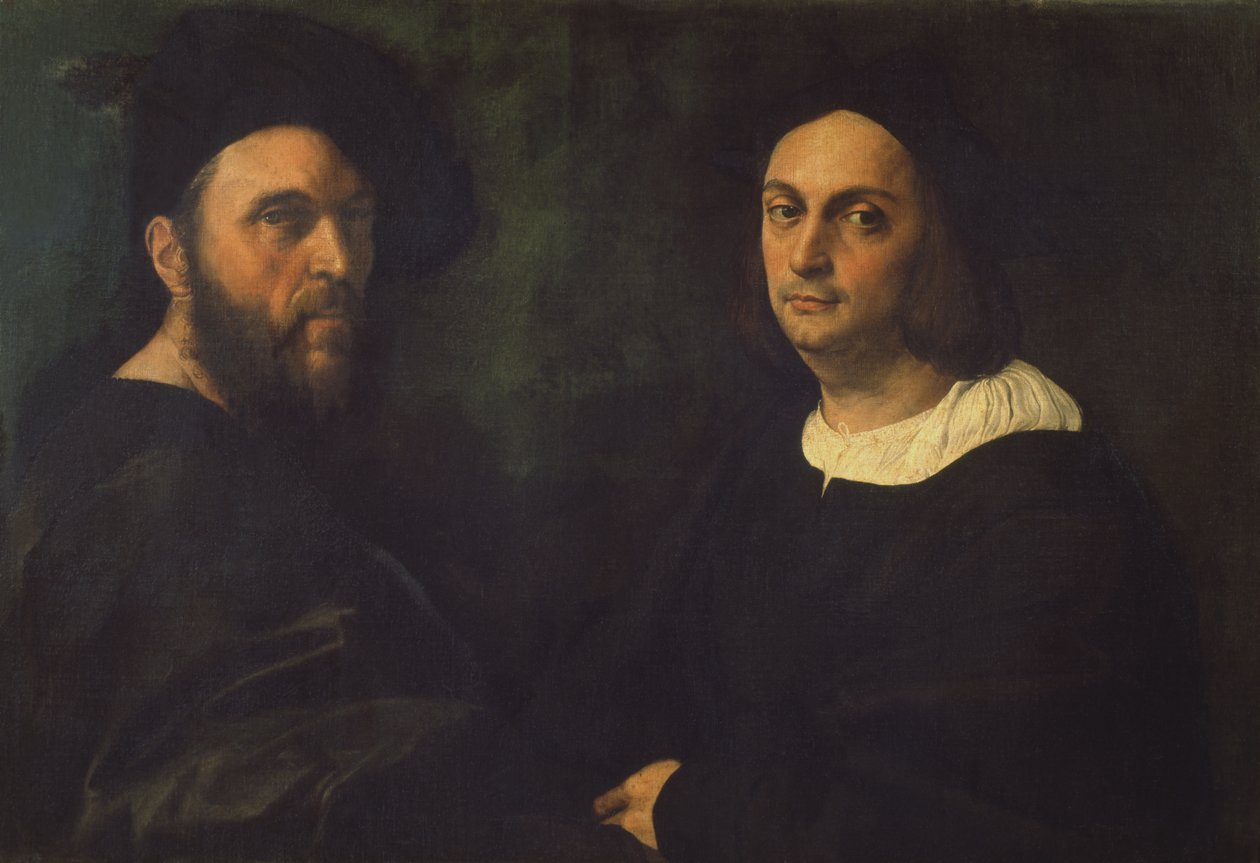 Dubbelportret, c.1516 door Raffaello Sanzio Raphael