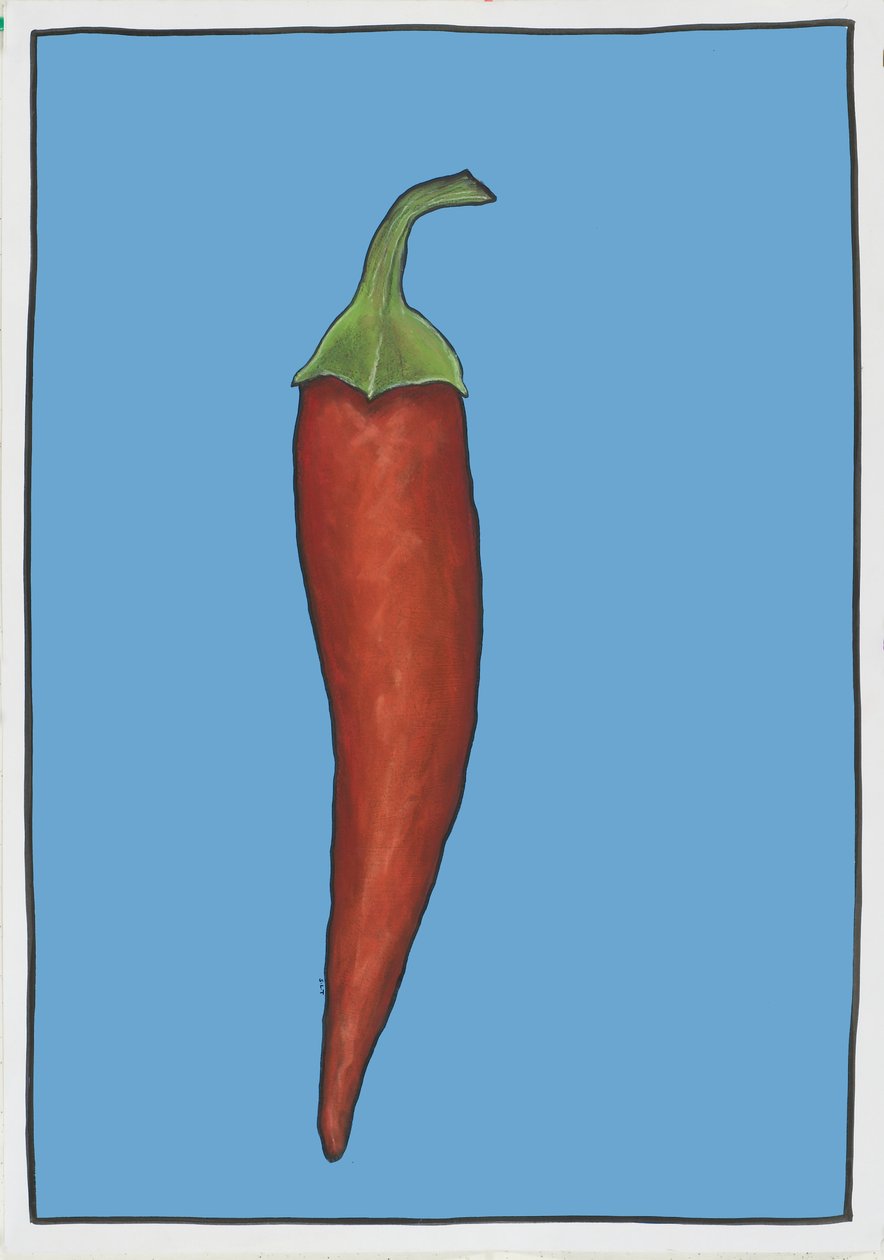 Chilli Blauw, 2005 door Sarah Thompson Engels