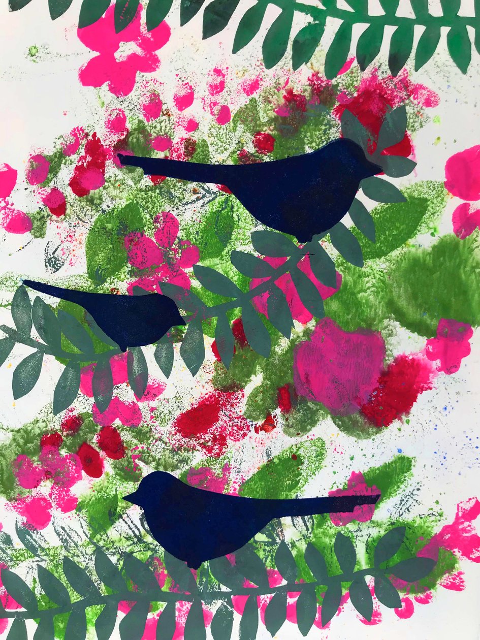 Drie merels door Sarah Thompson Engels